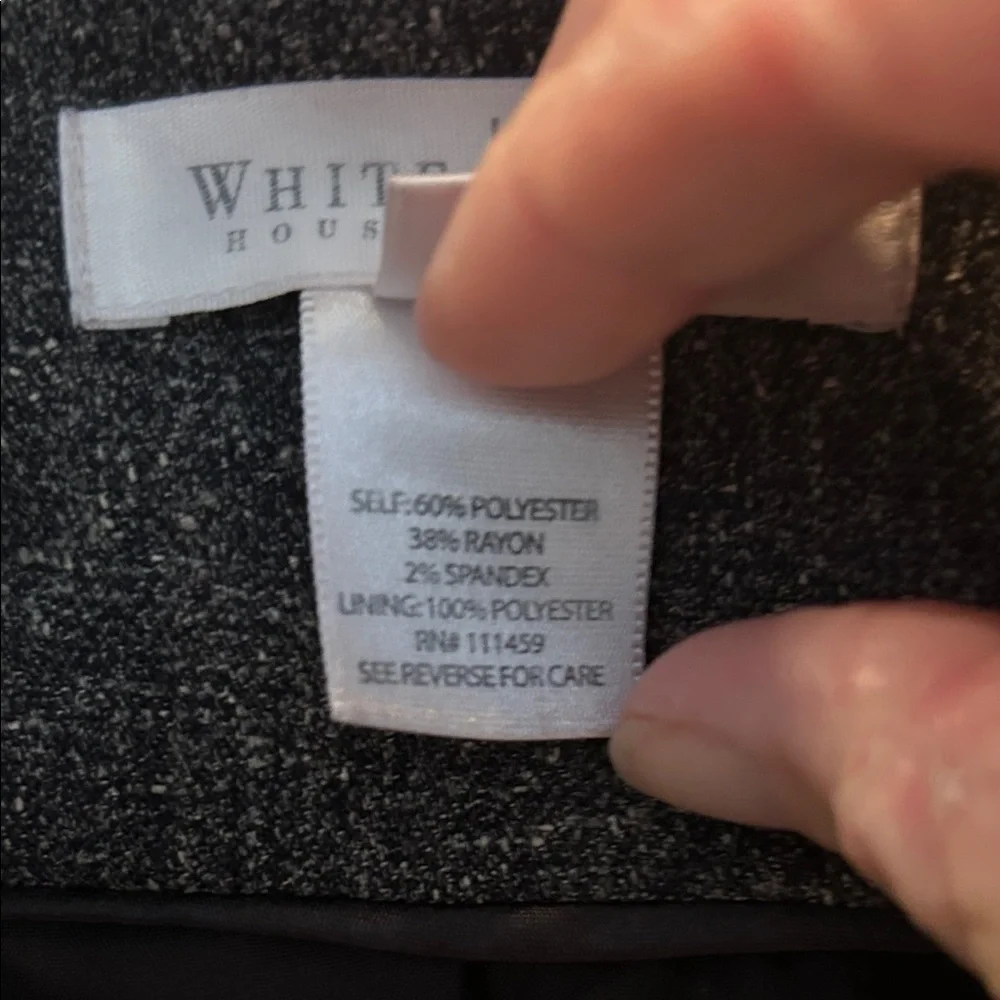 White House Black Market Dark Grey Blazer - Picture 3 of 10